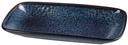 Yanco Blue Star Color Glazed Porcelain Blue Rectangular Plate, 12 x 6-1/2 x 1-1/2 inch -- 24 per case