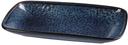 Yanco Blue Star Color Glazed Porcelain Blue Rectangular Plate, 14-1/4 x 7-1/2 x 1-3/4 inch -- 12 per case