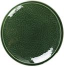 Yanco Green Gem Color Glazed Porcelain Green Round Plate, 10 x 1-1/2 inch -- 12 per case