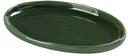 Yanco Green Gem Color Glazed Porcelain Green Oval Plate, 10 -1/4 x 6-3/4 x 1-1/4 inch -- 24 per case