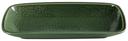 Yanco Green Gem Color Glazed Porcelain Green Rectangular Plate, 10 x 5-7/8 x 1-1/4 inch -- 36 per case