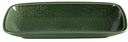 Yanco Green Gem Color Glazed Porcelain Green Rectangular Plate, 12 x 6-3/8 x 1-1/4 inch -- 24 per case