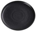 Yanco Noble Black Color Glazed Porcelain Black Round Plate with Upright Rim, 10-1/4 x 1-1/4 inch -- 12 per case
