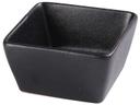 Yanco Noble Black Color Glazed Porcelain Black Square Sauce Dish, 3 Ounce -- 48 per case