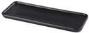 Yanco Noble Black Color Glazed Porcelain Black Rectangular Plate, 13-3/8 x 4-3/4 x 3/4 inch -- 24 per case