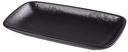 Yanco Noble Black Color Glazed Porcelain Black Rectangular Plate, 14 x 7-1/2 x 1-3/4 inch -- 12 per case