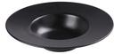 Yanco Noble Black Color Glazed Porcelain Black Dessert Plate, 10 Ounce -- 12 per case