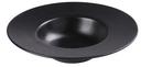 Yanco Noble Black Color Glazed Porcelain Black Dessert Plate, 16 Ounce -- 12 per case