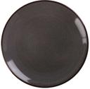 Yanco Peacock Color Glazed Porcelain Gray Coupe Plate, 12-1/4 x 1-1/8 inch -- 12 per case