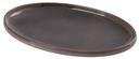 Yanco Peacock Color Glazed Porcelain Gray Oval Plate, 16 x 10 x 1-1/2 inch -- 6 per case