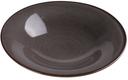 Yanco Peacock Color Glazed Porcelain Gray Soup/Salad Plate, 20 Ounce -- 24 per case