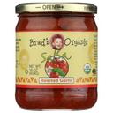 Brads Organic Roasted Garlic Salsa, 16 Ounce -- 12 per case