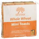 Divina Whole Wheat Mini Toast, 2.8 Ounce -- 24 per case