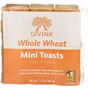 Divina Whole Wheat Mini Toast, 2.8 Ounce -- 24 per case