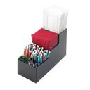 Cal-Mil Classic Black 5 Sections Bar Organizer, 3.5 x 9.25 x 5.25 inch