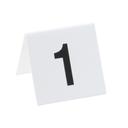 Cal-Mil Break Resistant Numbered Tent - 3 x 3 inch, Set 1 to 25