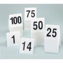 Cal-Mil Break Resistant Numbered Tent - 3 x 3 inch, Set 51 to 75.