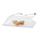 Cal-Mil Classic Clear Dome Display Cover with Single End Opening and Door, 12 x 20 x 7 inch