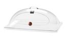 Cal-Mil Classic Clear Dome Display Cover with Single Middle Opening and Door, 12 x 20 x 7 1/2 inch -- 4 per case
