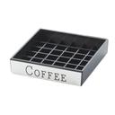 Cal-Mil Engraved Silver Coffee Drip Tray, 4 x 4 x 1 inch -- 12 per case