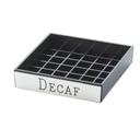 Cal-Mil Engraved Silver Decaf Drip Tray, 4 x 4 x 1 inch