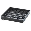 Cal-Mil Classic Black Square Drip Tray, 6 x 6 x 1 inch