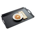 Cal-Mil Black Room Service Tray with Raised Edges, 26 x 18 x 1 inch