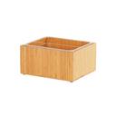 Cal-Mil Bamboo Ice Housing with Clear Pan, 10 x 12 x 6.5 inch