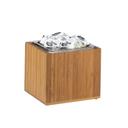 Cal-Mil Bamboo Ice Housing with Clear Pan, 6 x 7 x 6.5 inch