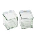 Cal-Mil Hinged Square Plastic Lid, 4 x 4 x .5 inch
