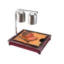 Cal-Mil Westport Cut-Mate Carving Station Kit with Dark Wood Frame Drip Tray and Cutting Board, 22 x 18 x 4 inch