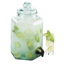 Cal-Mil 2 Gallon Hexagon Glass Infusion Beverage Dispenser, 9.875 x 11 x 17.25 inch