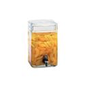 Cal-Mil 2 Gallon Square Glass Infusion Dispenser, 7.5 x 7.5 x 12 inch