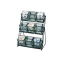 Cal-Mil Black Iron 9 Glass Jar Display, 13 x 9.5 x 17.5 inch