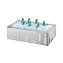 Cal-Mil Stainless Steel Squared Ice Housing with Clear Pan, 21 x 12.5 x 6.5 inch