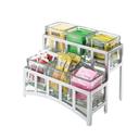 Cal-Mil Silver Mission 2 Tier Jar Display, 14 x 9 x 7 inch