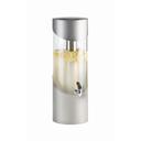 Cal-Mil 3 Gallon Round Stainless Steel Beverage Dispenser with Ice Chamber, 8.125 x 10.5 x 23.5 inch