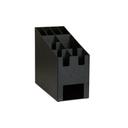 Cal-Mil Classic 8 Compartment Cup/Lid Organizer and Coffee Sleeve Dispenser, 9.125 x 19.25 x 16.75 inch