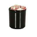 Cal-Mil Black 32 Ounce Round Melamine Condiment Jar, 5 inch Dia x 5.5 inch Height