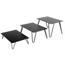 Cal-Mil Black V Leg Rectangular Metal Riser Set