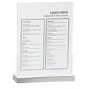 Cal-Mil Luxe Sign Holder with Stainless Steel Base, 9 x 2.625 x 12 inch