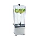 Cal-Mil Econo 3 Gallon Beverage Dispenser with Stainless Steel Base and Ice Chamber, 7.5 x 9.5 x 23.5 inch