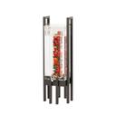 Cal-Mil Black One By One Acrylic Infusion Chamber Beverage Dispenser with Handle, 9 x 9 x 28.5 inch