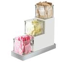 Cal-Mil Luxe Stair Step Glass Jar Display, 4.5 x 12.1875 x 9 inch