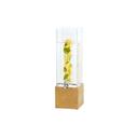 Cal-Mil Madera Reclaimed Wood 3 Gallon Acrylic Beverage Dispenser with Infusion Chamber, 8.5 x 8.5 x 26.75 inch