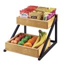 Cal-Mil Madera 2 Bin Merchandiser Rack, 16.5 x 15.5 x 12 inch