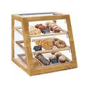 Cal-Mil Madera Slanted Self Serve 3 Tier Bakery Display Case, 21 x 21.5 x 21.5 inch