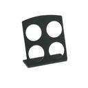 Cal-Mil Classic Black 4 Slot K Cup Holder, 4.5 x 2 x 5.25 inch