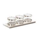 Cal-Mil Luxe Chilled Mixology Organizer with Notched Lid, 16 x 6 x 4 inch