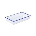 Cal-Mil Melamine Enamelware Deep Serving Tray, 12 x 7 x 2 inch
